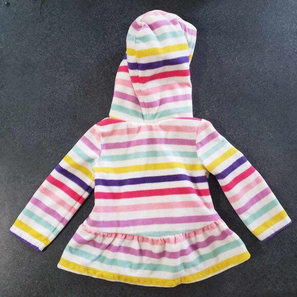 White Warm Rainbow striped Sweater 12M - Picture 2 of 2